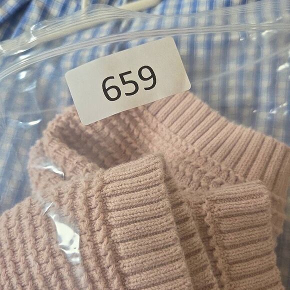 Tahari Women's Crew Neck Raglan Short Sleeve 100% Cotton Knit Blouse Pink Medium - Picture 6 of 6